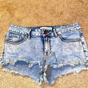 Denim shorts